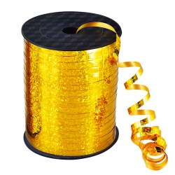 Willbond 500 Yards Curling Ribbon Metallic Balloon Roll for Party Festival Art Craft Decor and Wrapping (Gold)